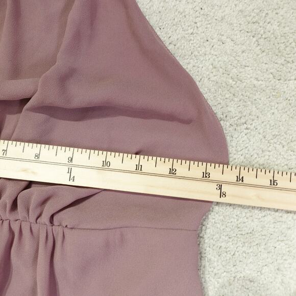 Show Me Your Mumu Womens Open Back Bridesmaid Dress High Neck Sleeveless Pink M - Picture 8 of 8